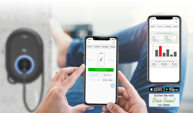 EVC04 Steuerung per APP
